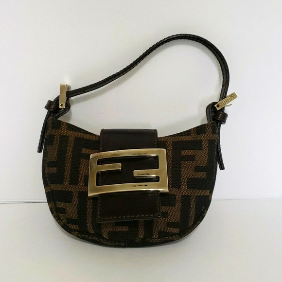 Fendi Zucca Canvas Micro Croissant Bag - Picture 3 of 16